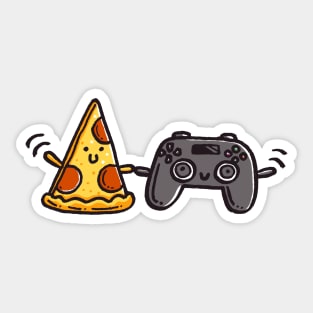 pizza and games Sticker